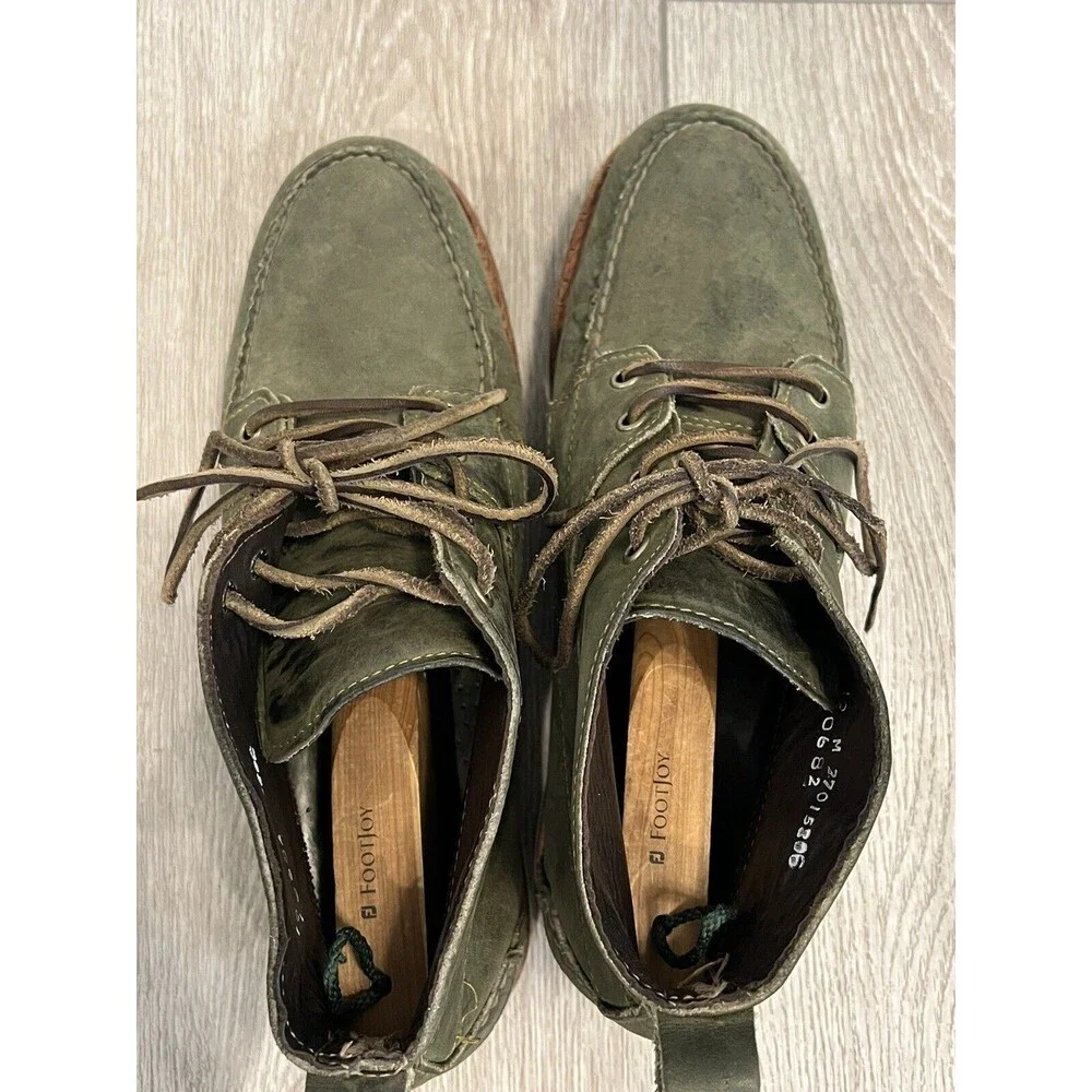 Ronnie Fieg By Sebago Shoes Mens size 10M Chukka Moccasin Boots Green‎